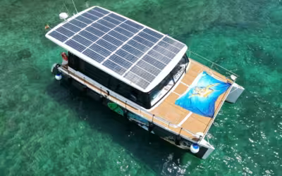 🔋Sail aboard a 100% solar electric powered catamaran