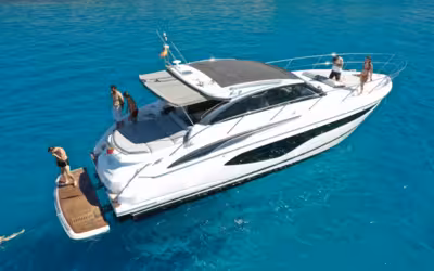 Princess V50 – Luxury Yacht Charter in Ibiza (Marina Botafoch)