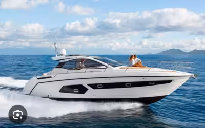 Sport Yacht Charter in North Mallorca · Azimut Atlantis 43 from Port of Alcudia