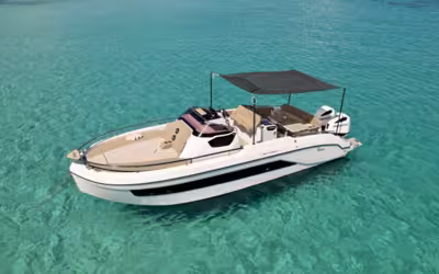 Private Boat Adventure in Ibiza & Formentera · Ranieri 330 Just Venture