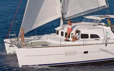 Lagoon 38 Catamaran from Cala Jondal · Up to 12 Guests